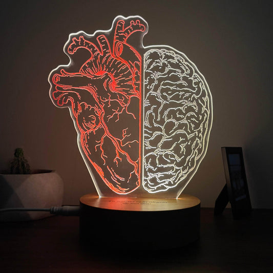 Lámpara Led Corazón y cerebro lámparas