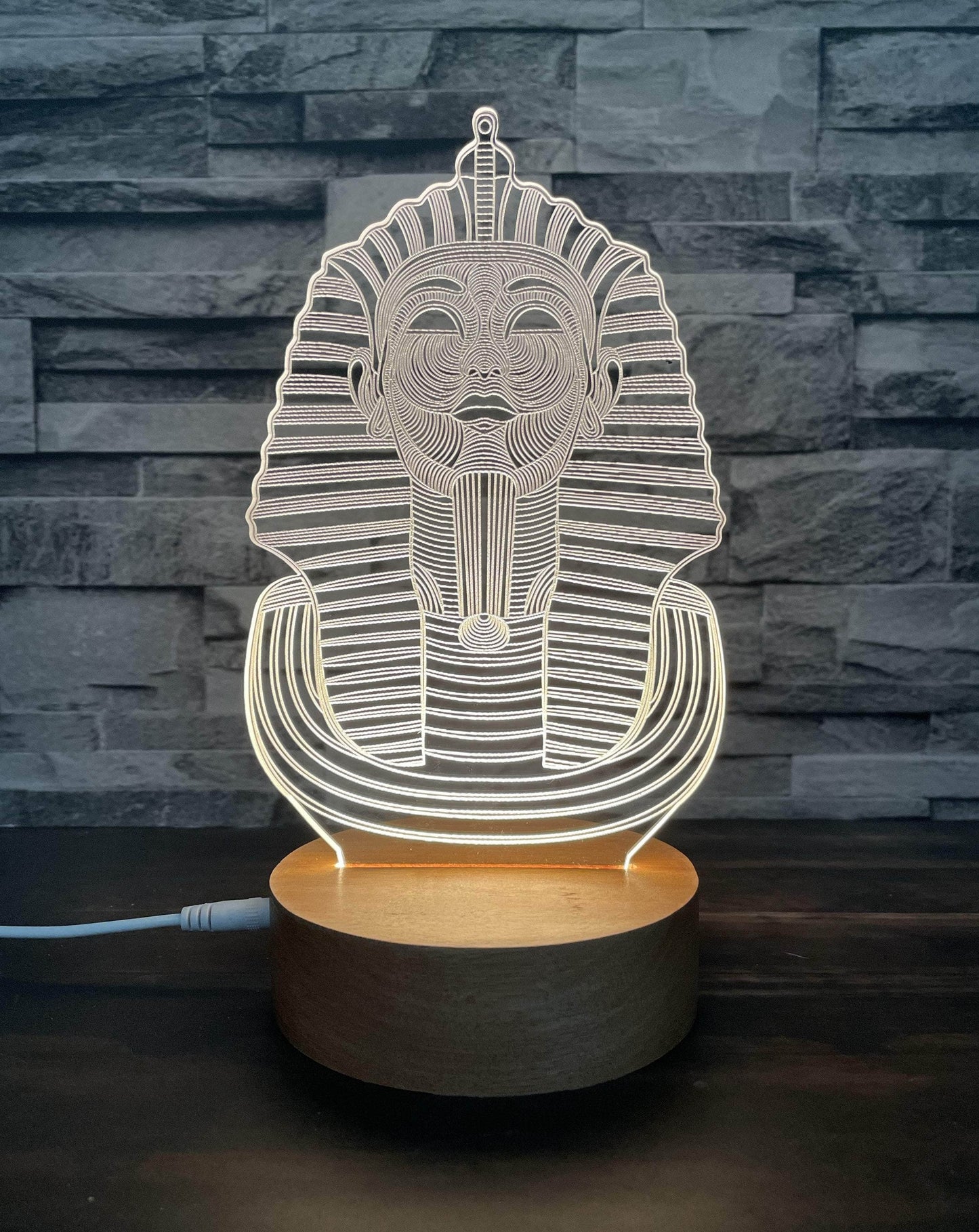 Lámpara Led Faraón Tutankhamun lámparas Luz Cálida
