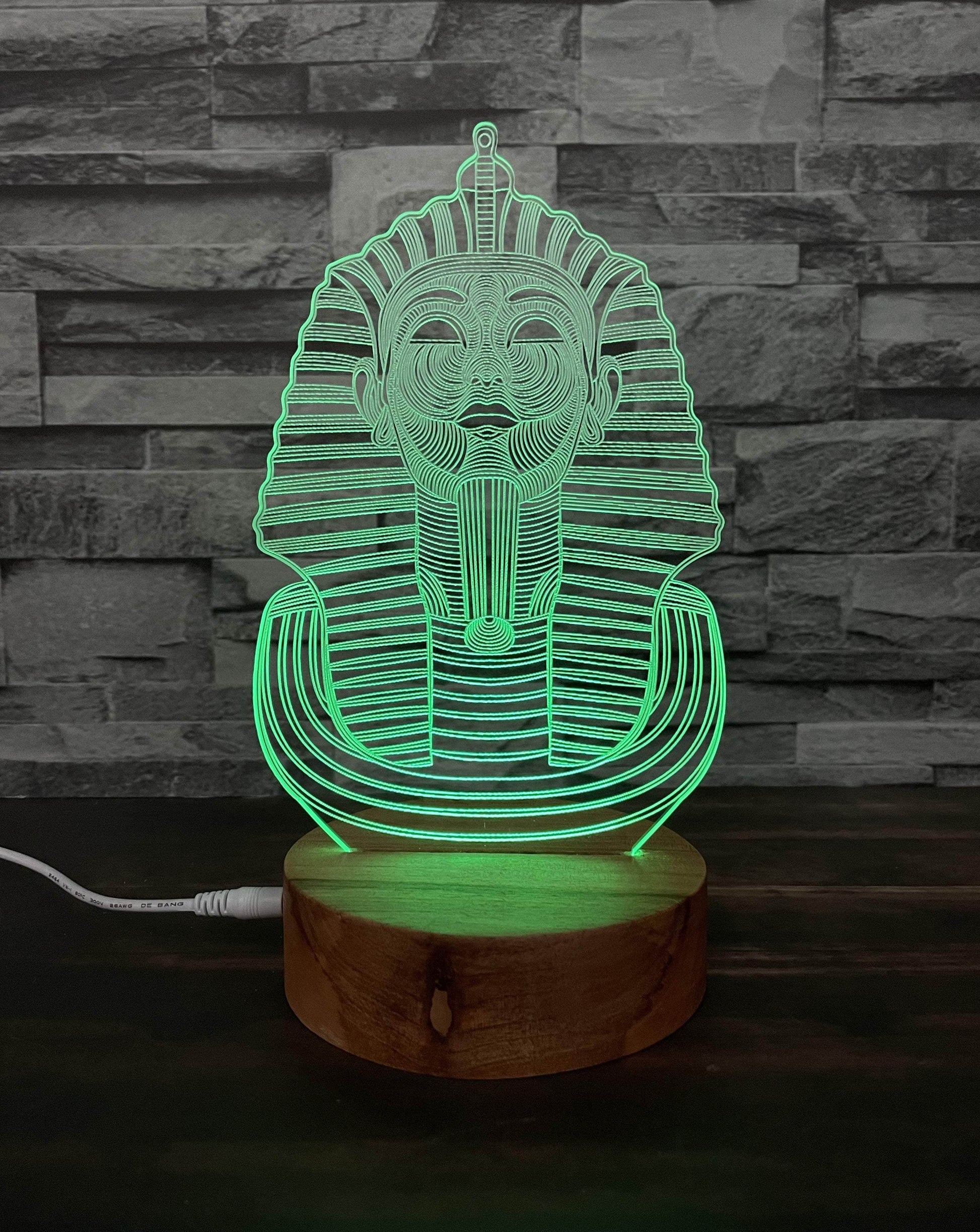 Lámpara Led Faraón Tutankhamun lámparas Luces de Colores intercambiables