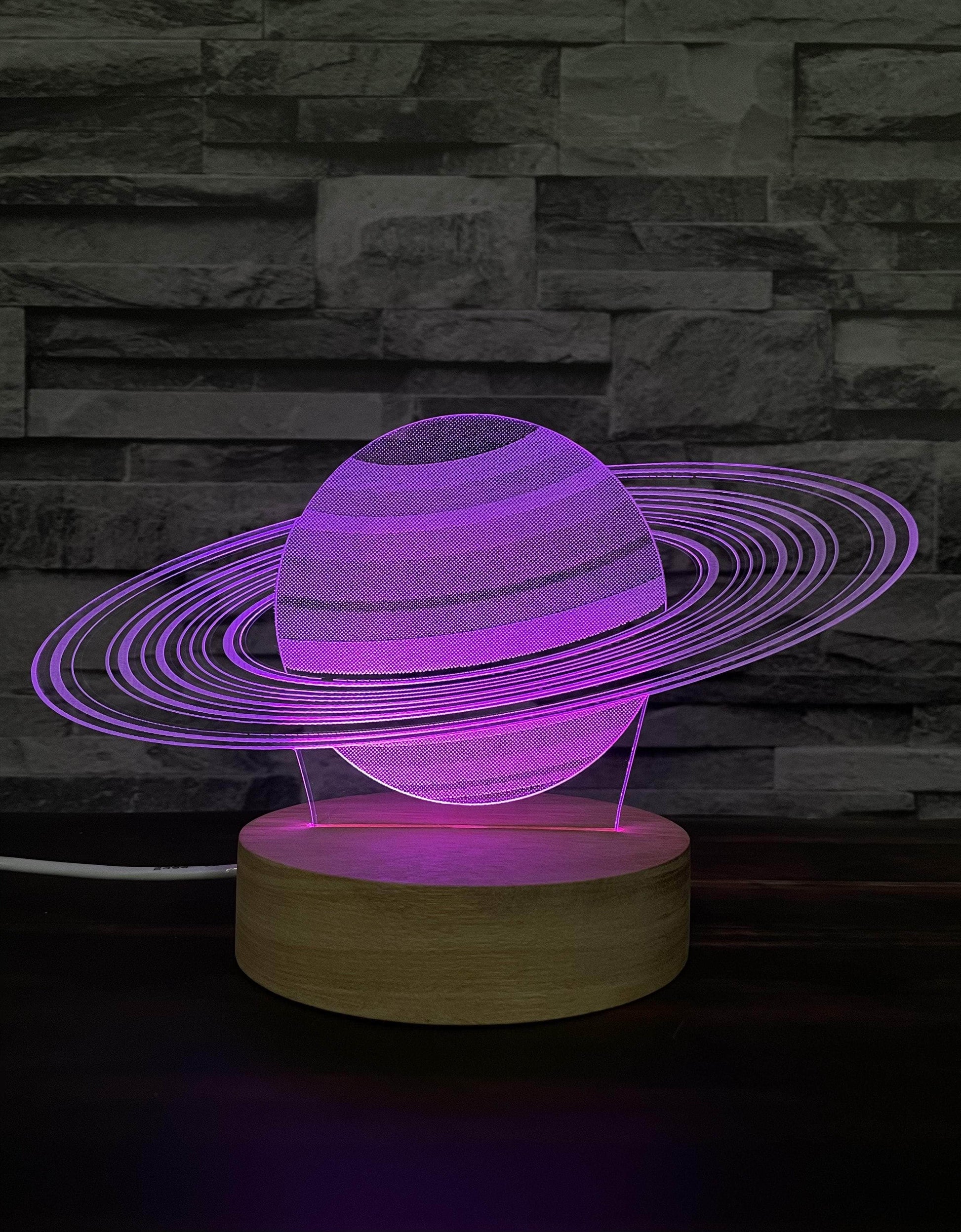 Lámpara Led Saturno lámparas COLORES / SIN GRABADO