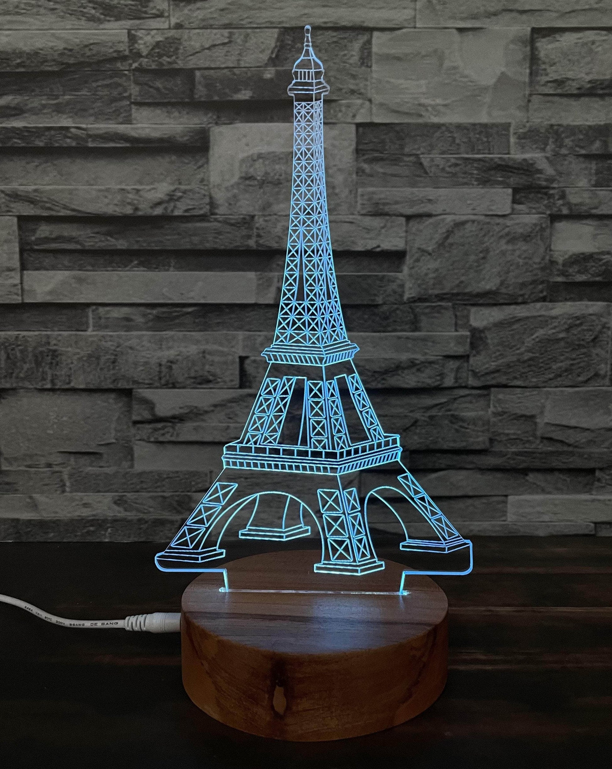 Lámpara Led Torre Eiffel lámparas COLORES / SIN GRABADO