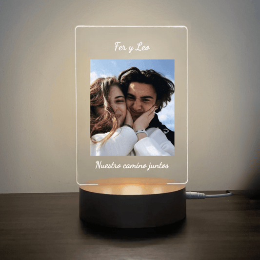 Lámpara Personalizada Lámpara con foto + texto lámparas