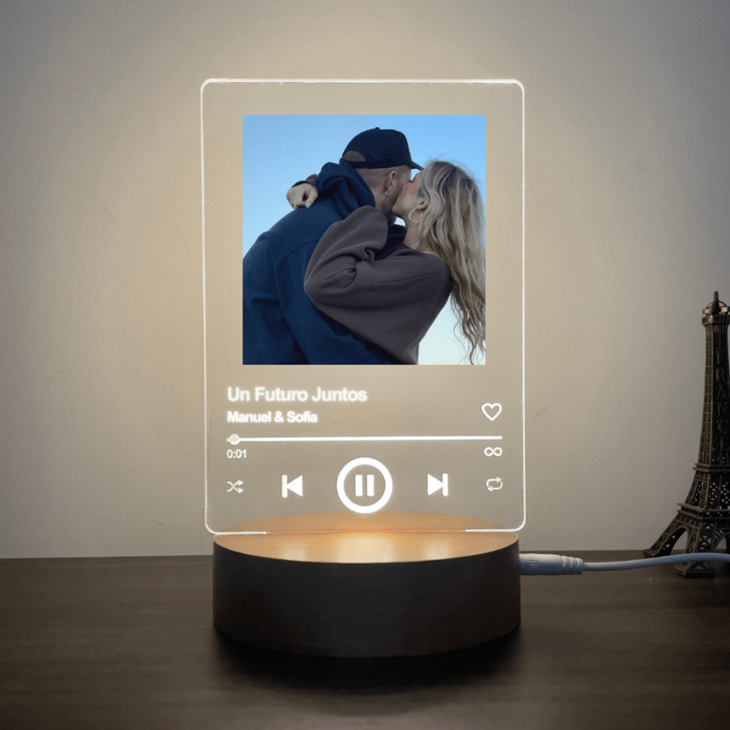 Lámpara Personalizada Lámpara de canción impresa lámparas